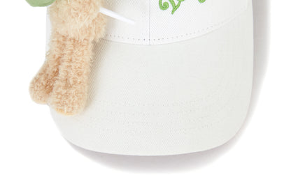 13DE MARZO Lollipop Bear Baseball Cap White - 13DE MARZO