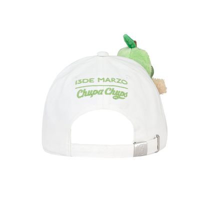13DE MARZO Lollipop Bear Baseball Cap White - 13DE MARZO