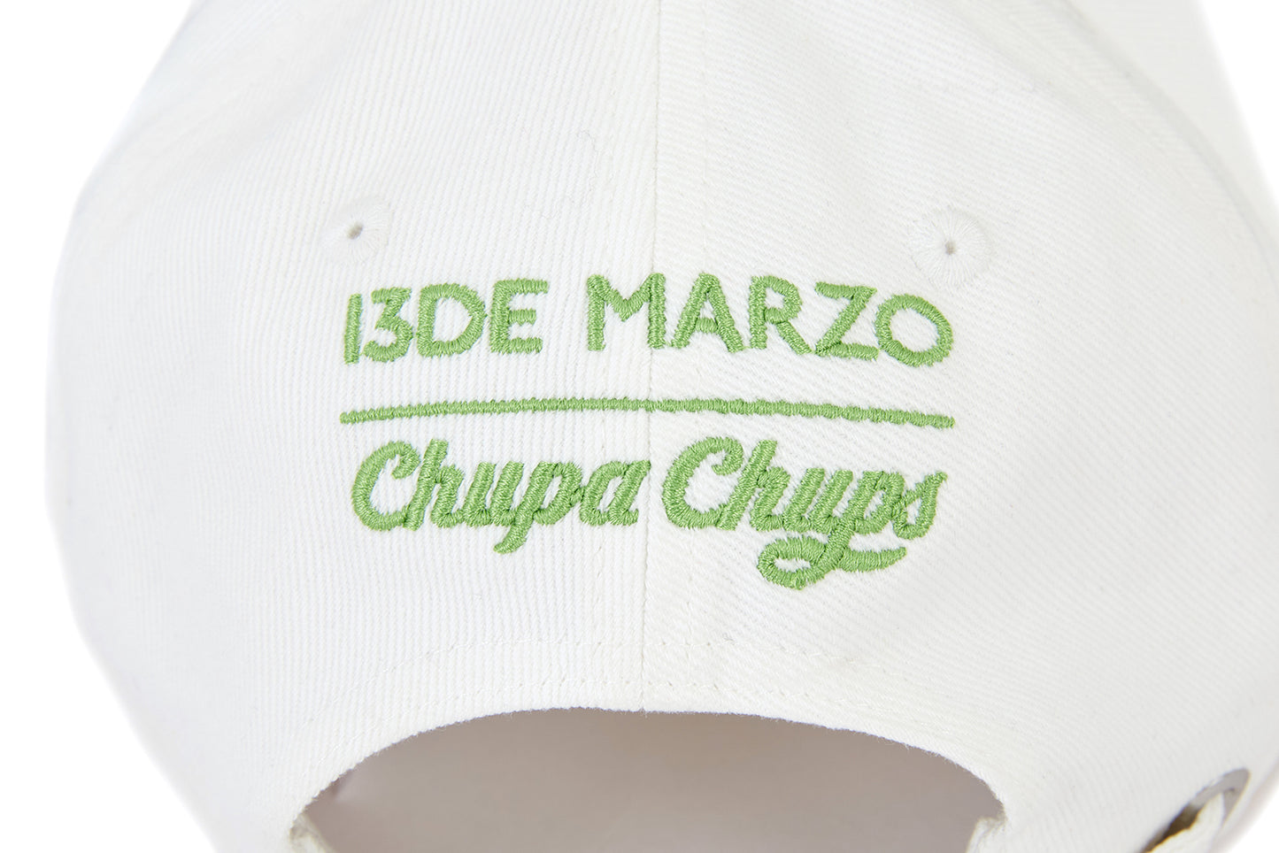 13DE MARZO Lollipop Bear Baseball Cap White - 13DE MARZO