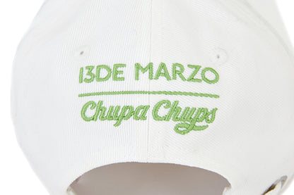 13DE MARZO Lollipop Bear Baseball Cap White - 13DE MARZO
