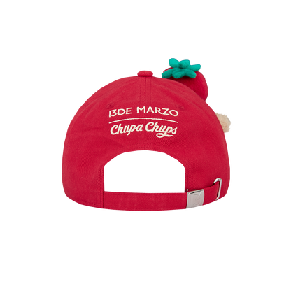 13DE MARZO Lollipop Bear Baseball Cap Red - 13DE MARZO