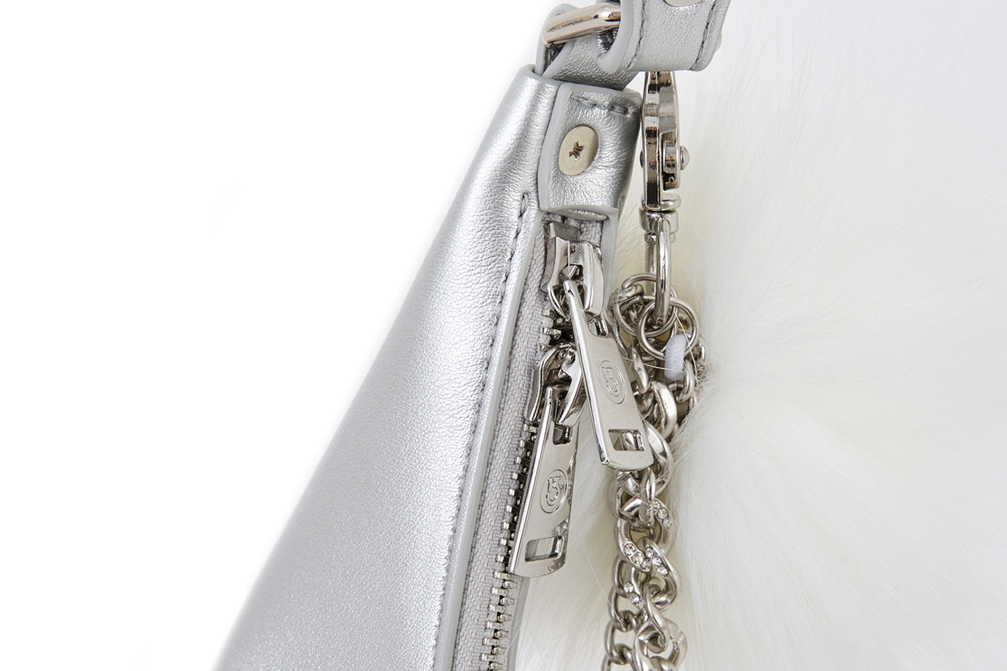 13DE MARZO Lollipop Chain Underarm Bag Silver - 13DE MARZO