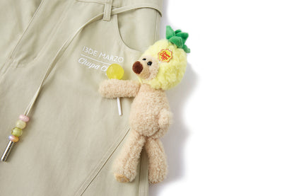 13DE MARZO Curved-Hem Cargo Pants Khaki - 13DE MARZO