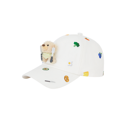 13DE MARZO Nutrition Breakfast Bear Cap White - 13DE MARZO