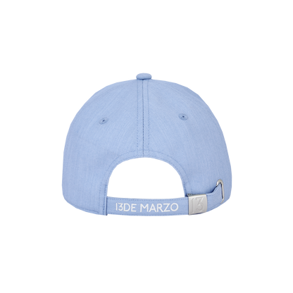 13DE MARZO Lace-Brim Baseball Cap Blue