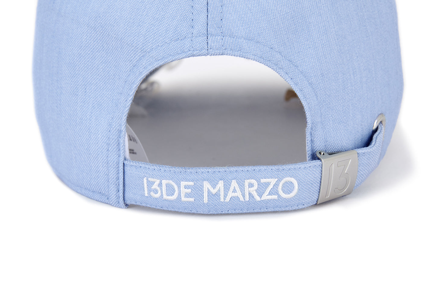 13DE MARZO Lace-Brim Baseball Cap Blue