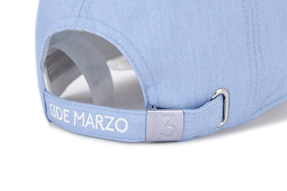 13DE MARZO Lace-Brim Baseball Cap Blue