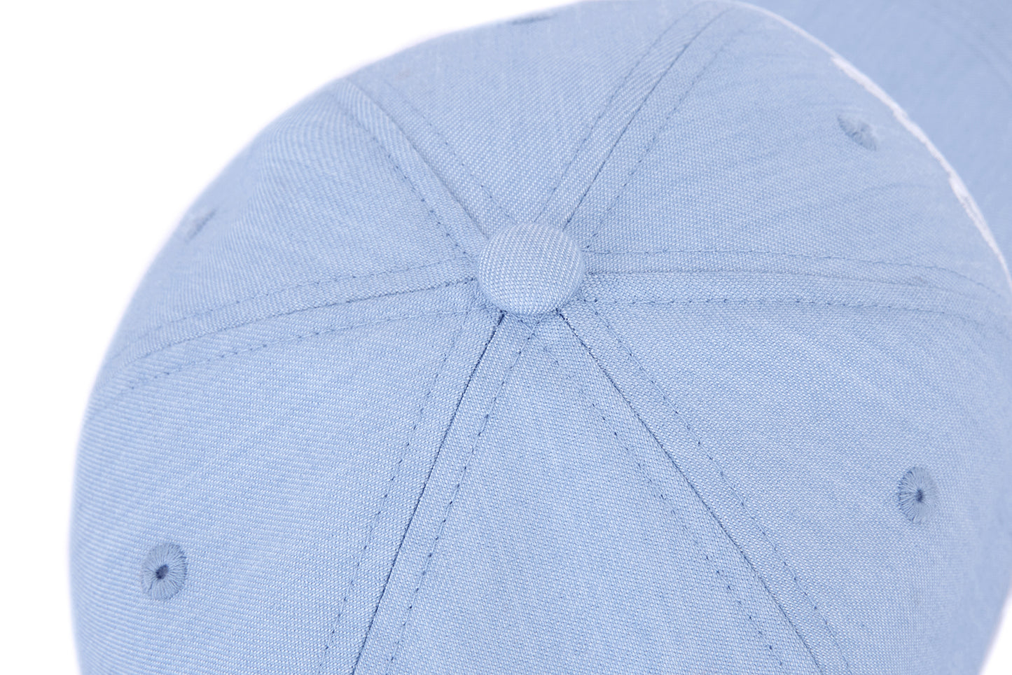13DE MARZO Lace-Brim Baseball Cap Blue