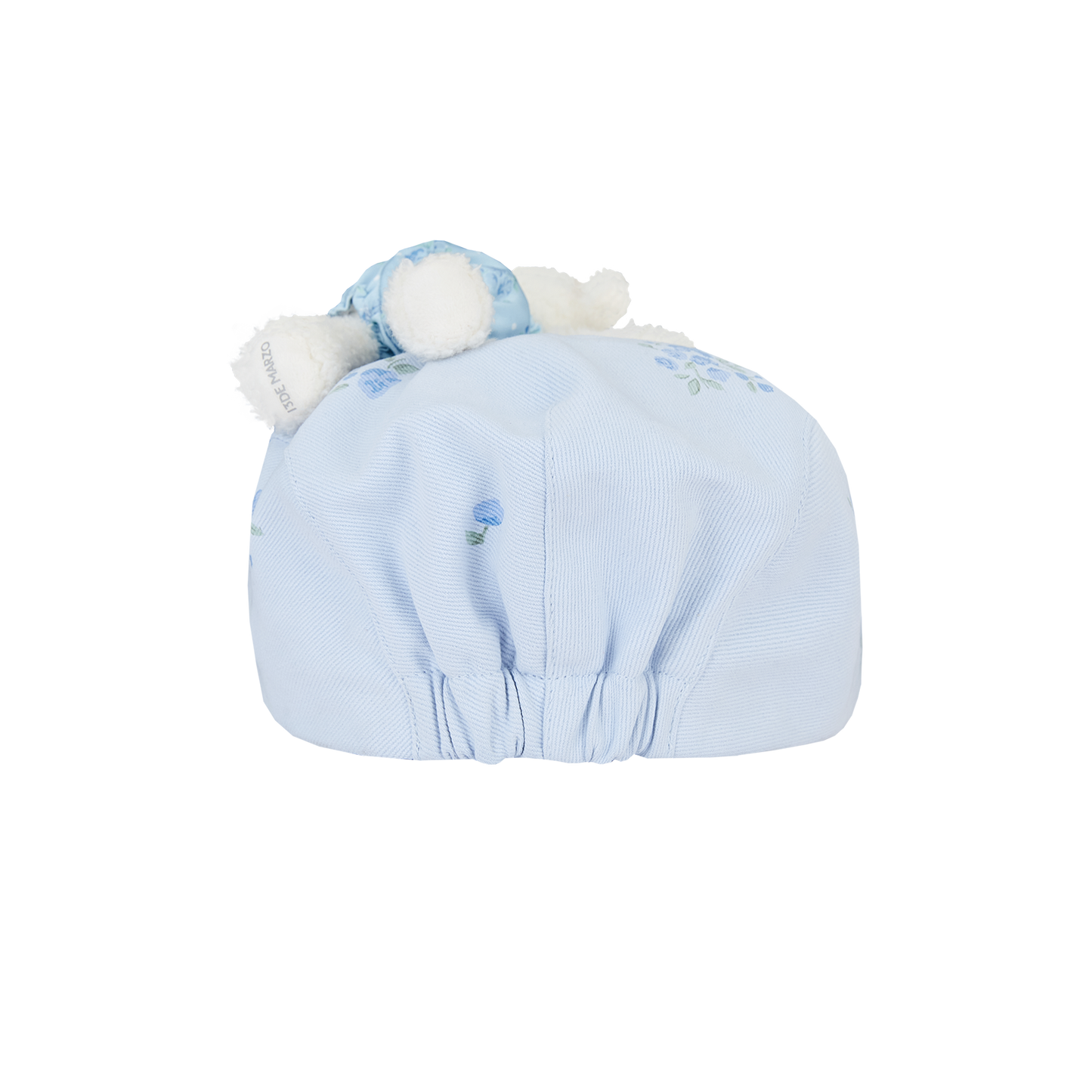 13DE MARZO Embroidered Ruffle Baseball Cap Blue