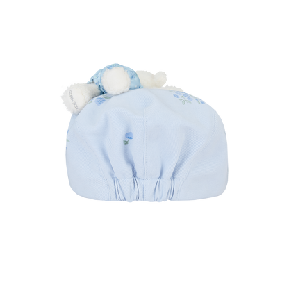 13DE MARZO Embroidered Ruffle Baseball Cap Blue