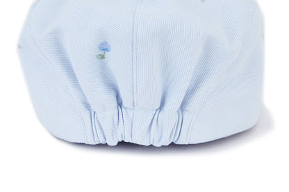 13DE MARZO Embroidered Ruffle Baseball Cap Blue
