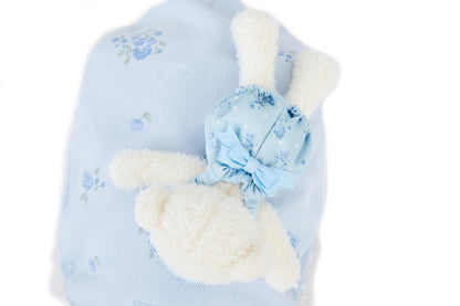 13DE MARZO Embroidered Ruffle Baseball Cap Blue