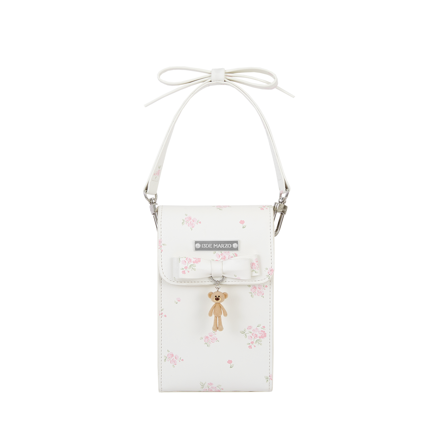 13DE MARZO All-Over Floral Print Phone Pouch
