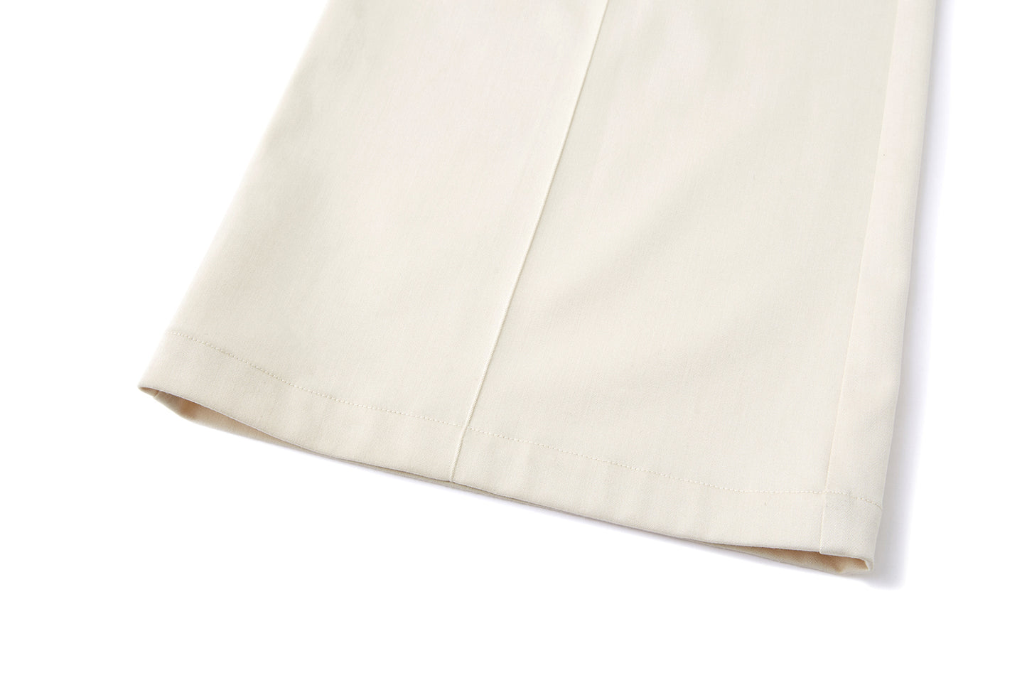 13DE MARZO Double-Layer Shirt Hem Trousers Beige - 13DE MARZO