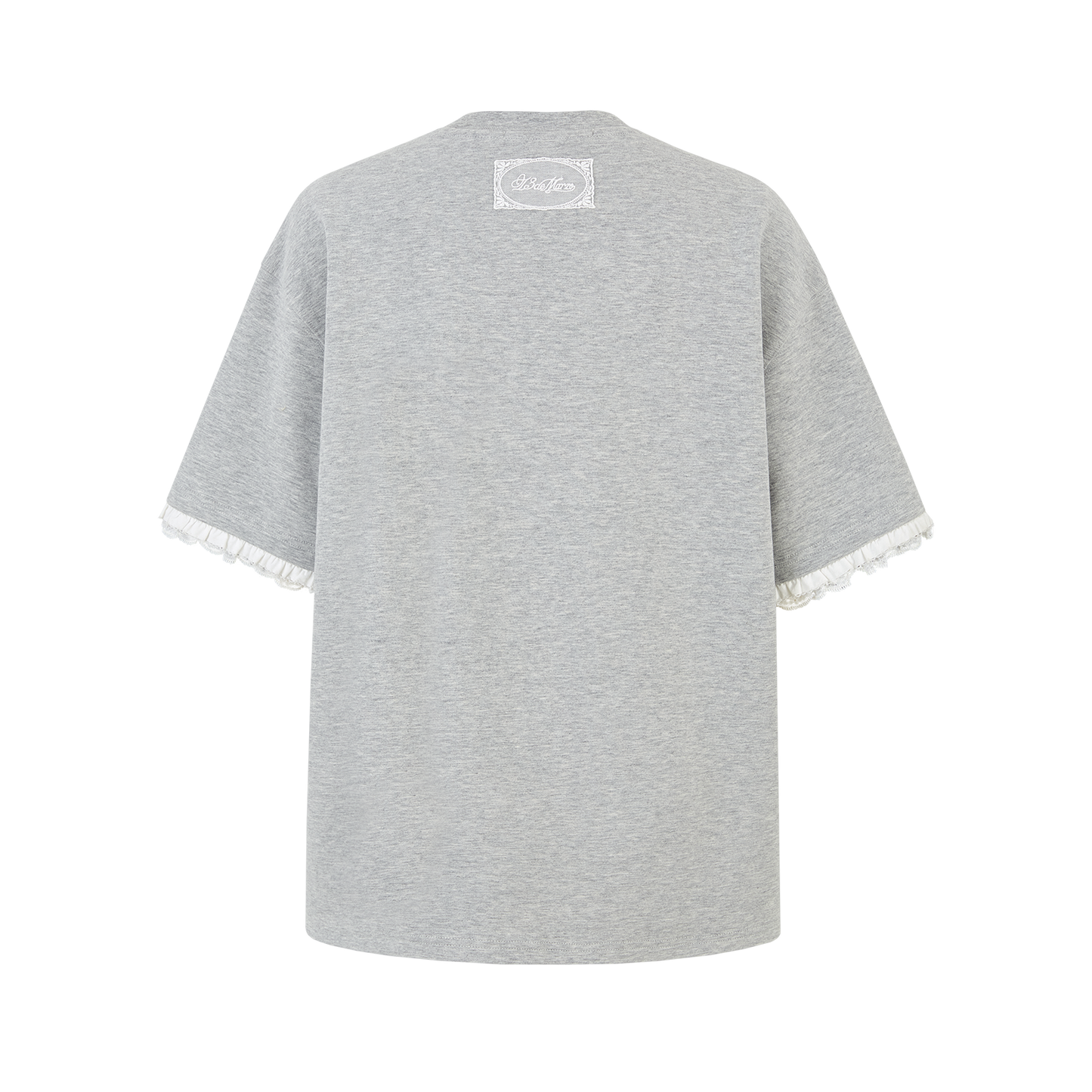 13DE MARZO Bouquet Bear Print T-shirt Grey