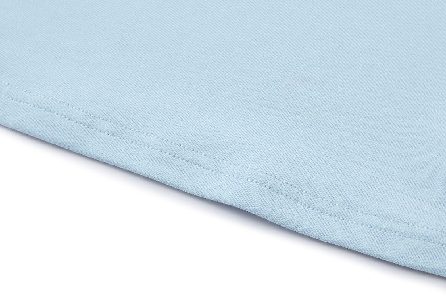13DE MARZO Cross-Over Collar Button-Strap T-shirt Blue