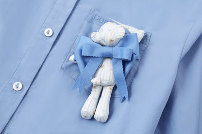 13DE MARZO Smocked Ruffle Trim Blouse