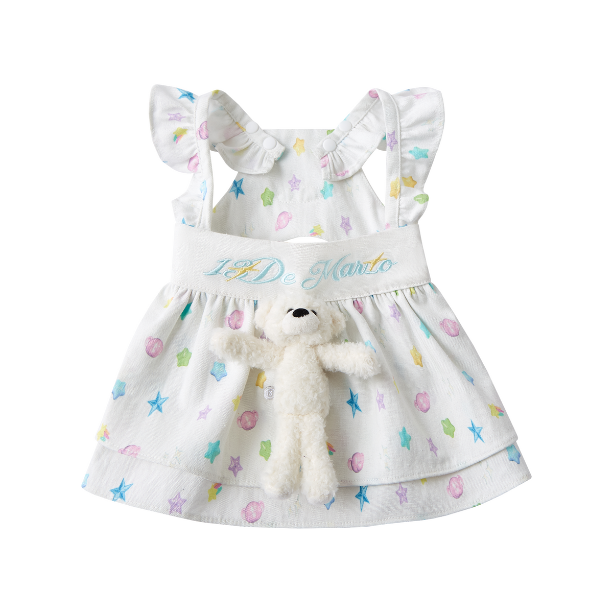 13DE MARZO Star Bear Pinafore Dress Colourful - 13DE MARZO