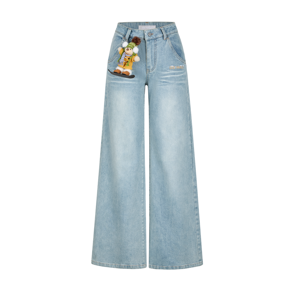 13DE MARZO Snow Bear Shimmer Jeans Blue