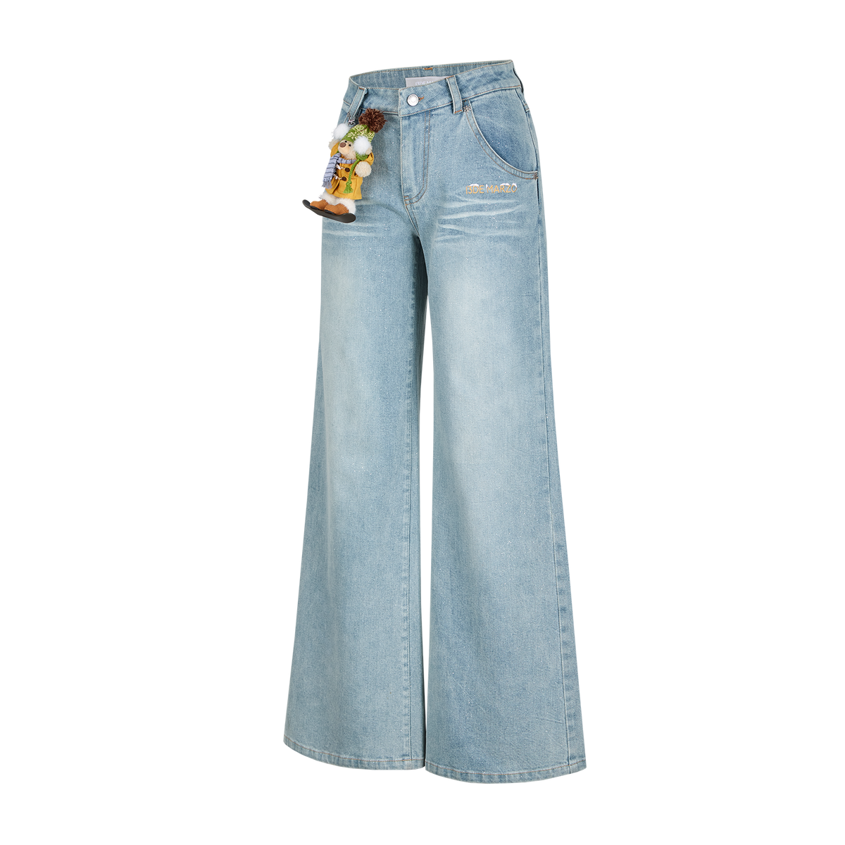 13DE MARZO Snow Bear Shimmer Jeans Blue