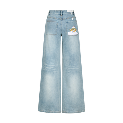 13DE MARZO Snow Bear Shimmer Jeans Blue
