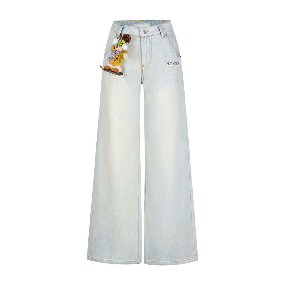 13DE MARZO Snow Bear Shimmer Jeans Grey