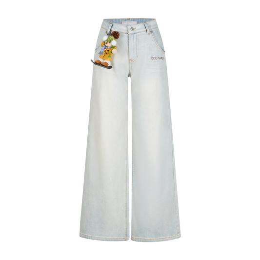 13DE MARZO Snow Bear Shimmer Jeans Grey
