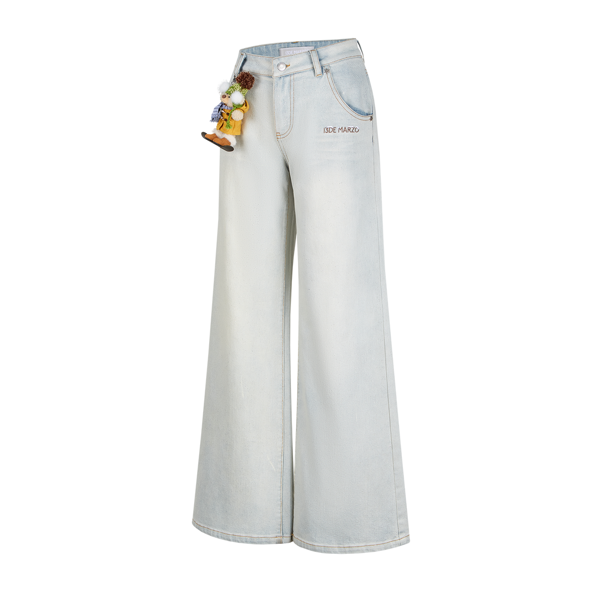 13DE MARZO Snow Bear Shimmer Jeans Grey
