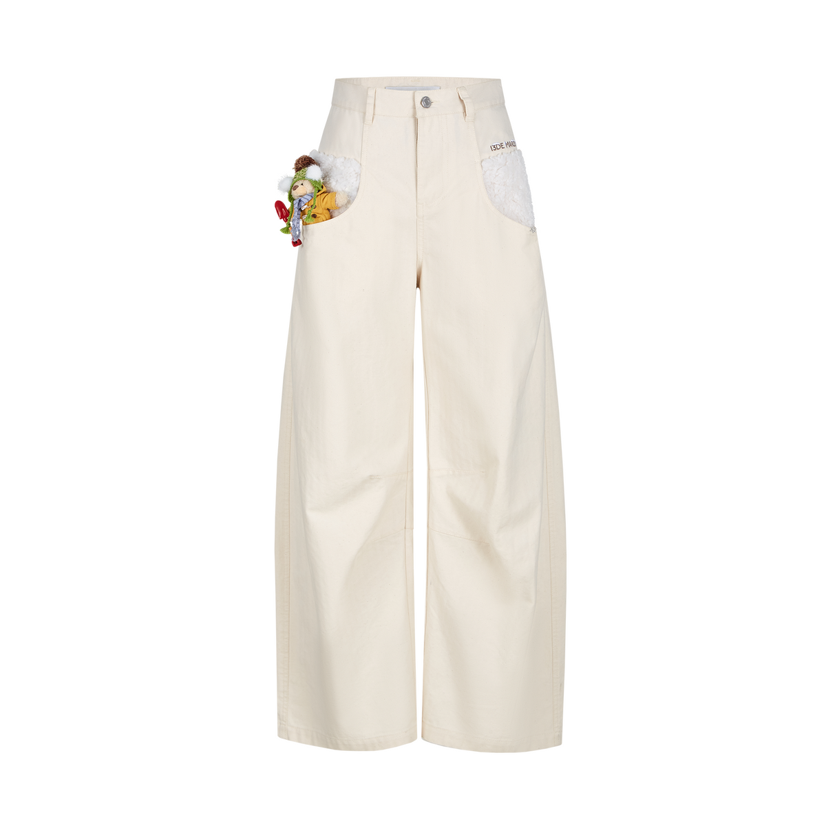13DE MARZO Snow Bear Casual Pants Beige