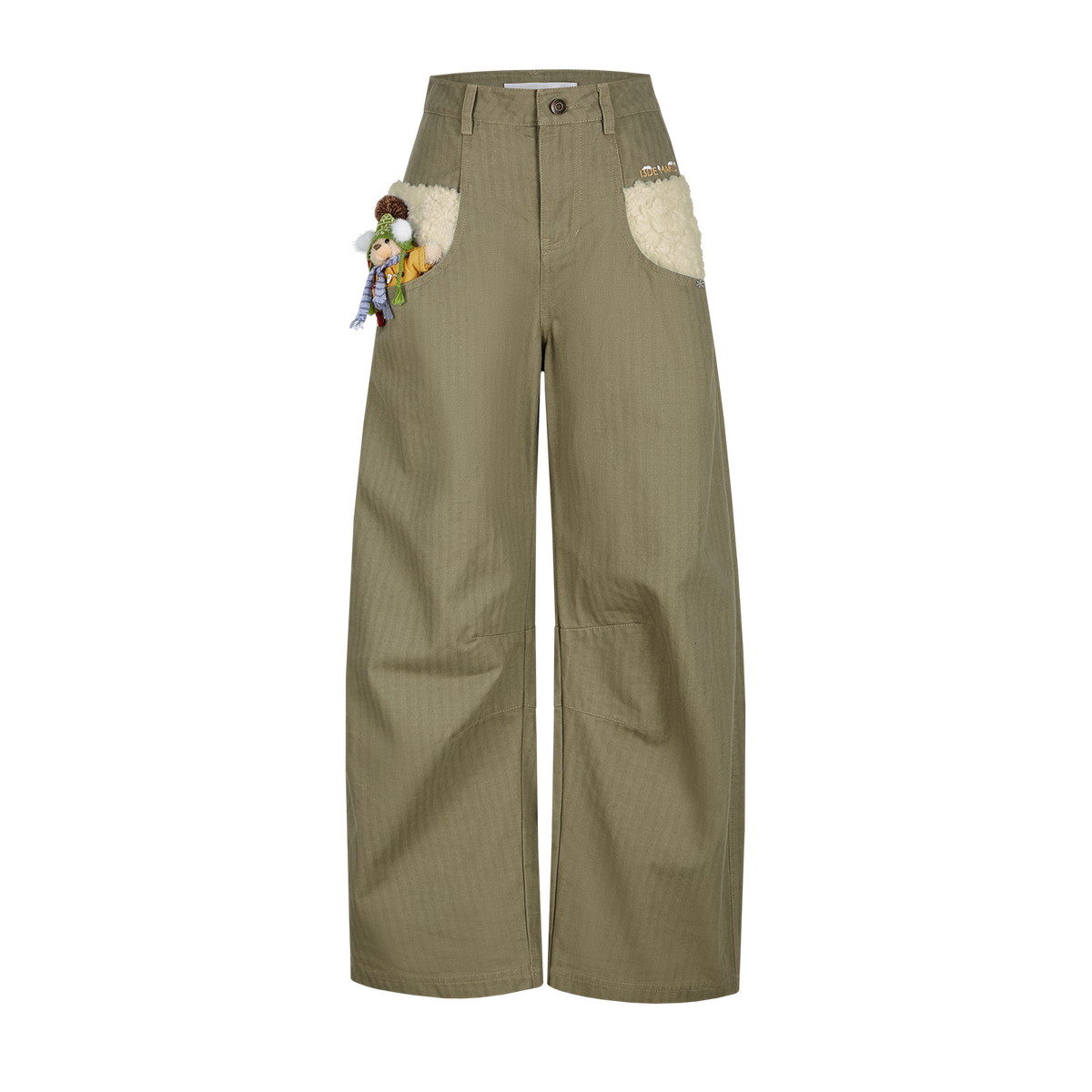 13DE MARZO Snow Bear Casual Pants Green