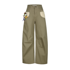 13DE MARZO Snow Bear Casual Pants Green