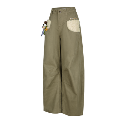 13DE MARZO Snow Bear Casual Pants Green