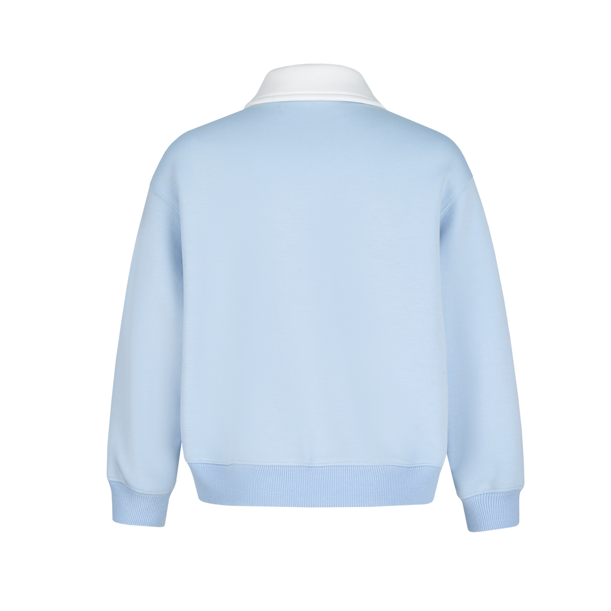 13DE MARZO Sled BabyBear Polo Collar Sweatshirt Blue