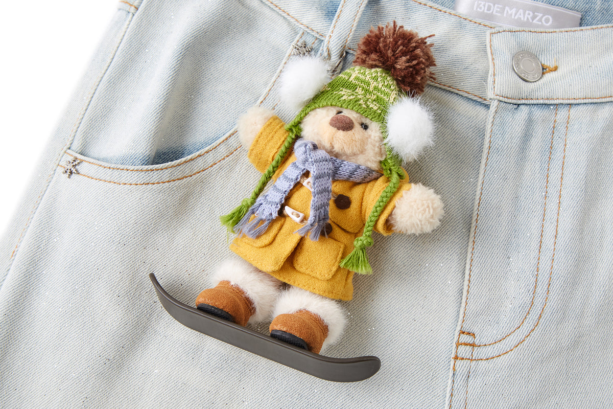 13DE MARZO Snow Bear Shimmer Jeans Grey