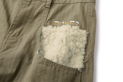 13DE MARZO Snow Bear Casual Pants Green