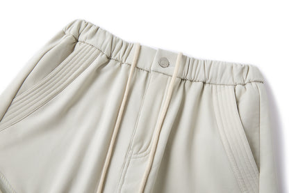 13DE MARZO Drawstring Cargo Casual Pants Grey