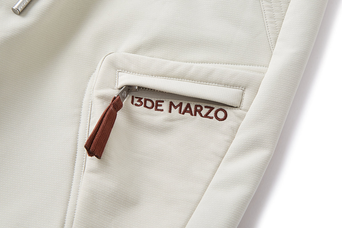 13DE MARZO Drawstring Cargo Casual Pants Grey