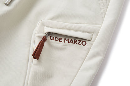 13DE MARZO Drawstring Cargo Casual Pants Grey