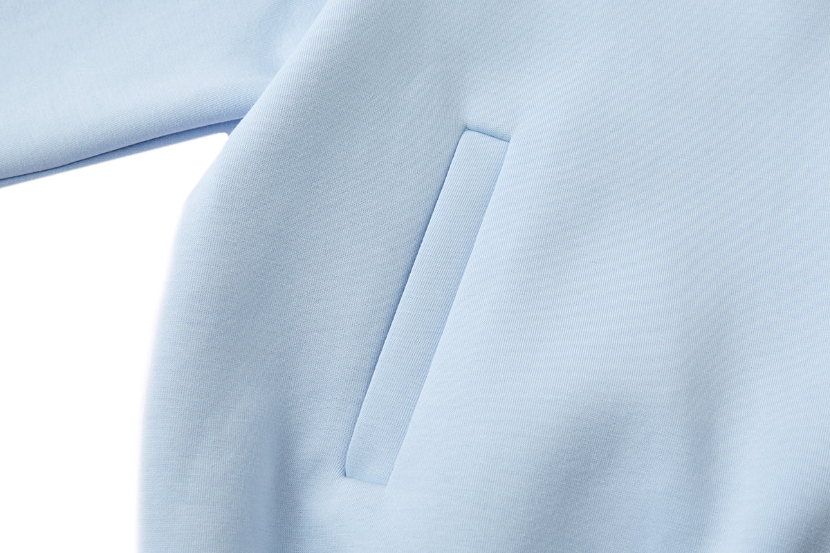 13DE MARZO Snow Bear Polo Stripe Knit Top Blue