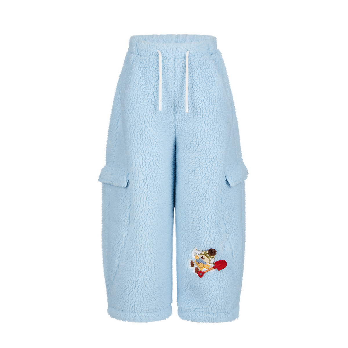 13DE MARZO Snow BabyBear Patch Sweatpants Blue