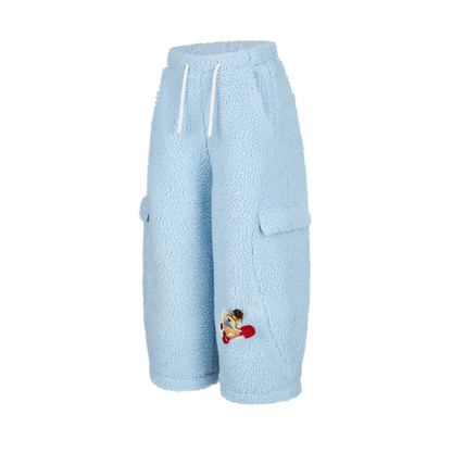 13DE MARZO Snow BabyBear Patch Sweatpants Blue