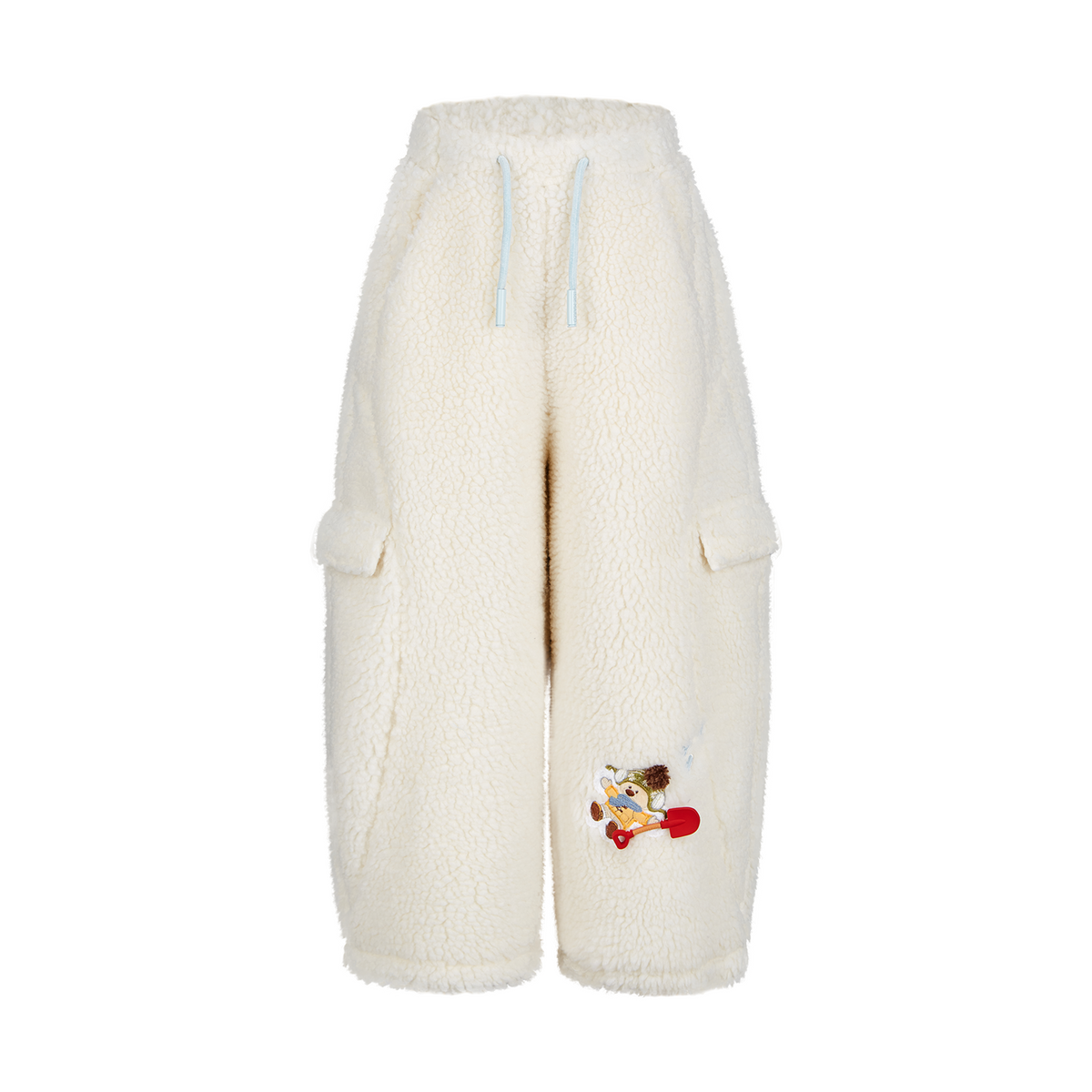 13DE MARZO Snow BabyBear Patch Sweatpants Beige