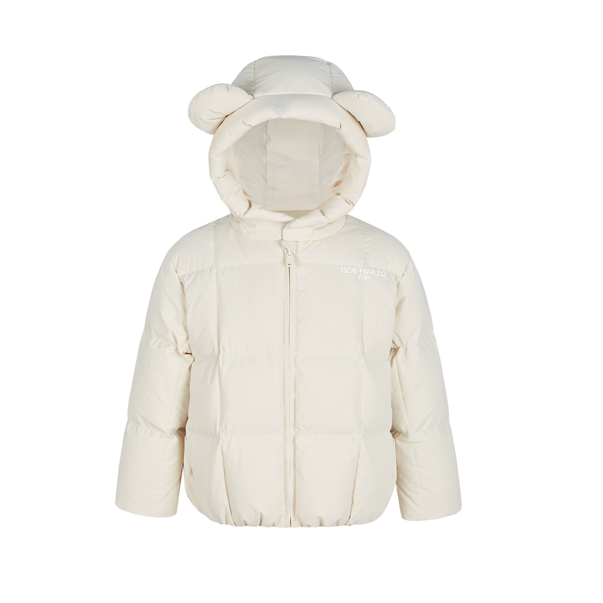 13DE MARZO BabyBear Ear Short Down Jacket Beige