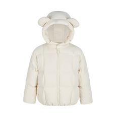 13DE MARZO BabyBear Ear Short Down Jacket Beige