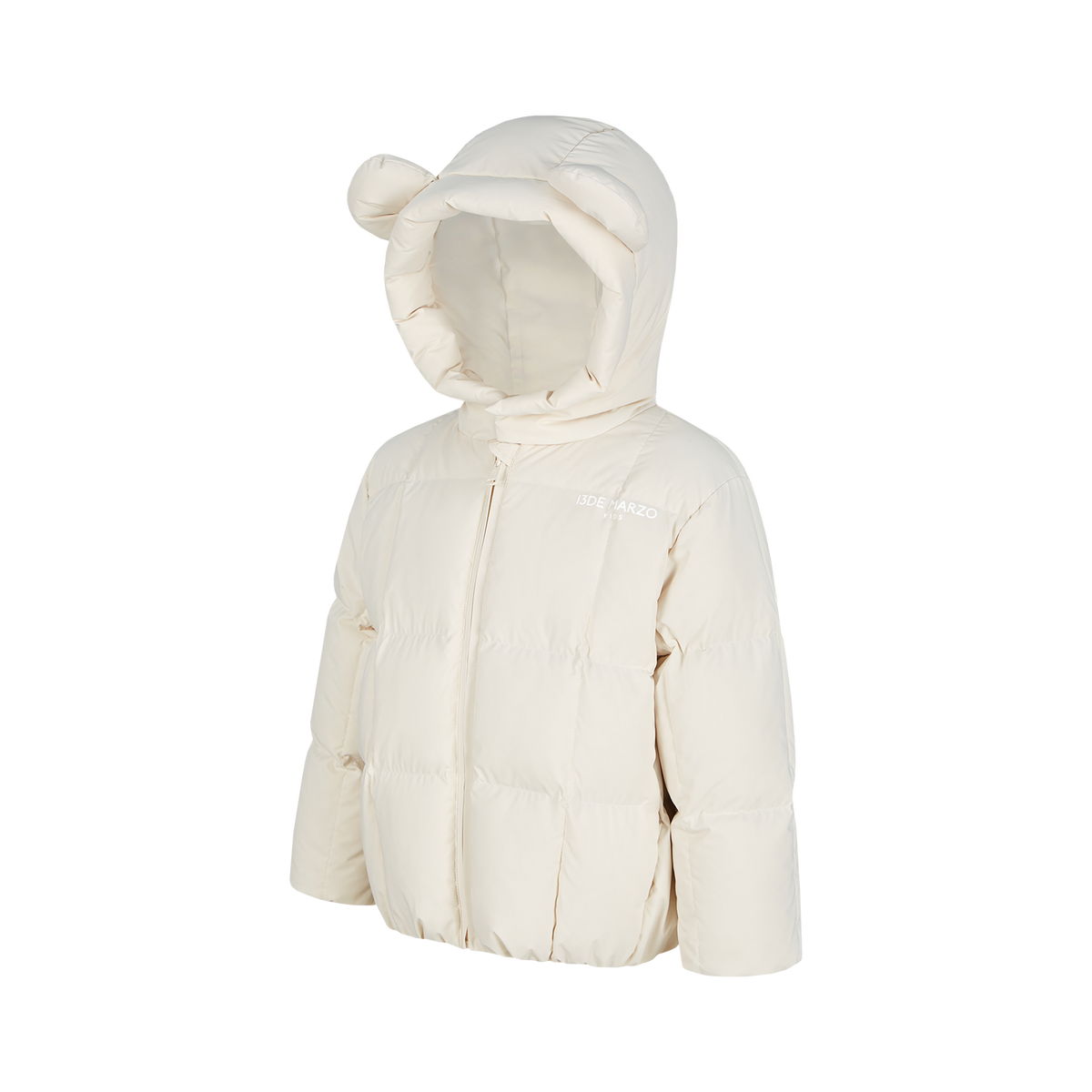 13DE MARZO BabyBear Ear Short Down Jacket Beige
