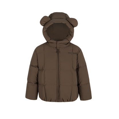 13DE MARZO BabyBear Ear Short Down Jacket Brown