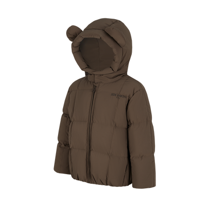 13DE MARZO BabyBear Ear Short Down Jacket Brown