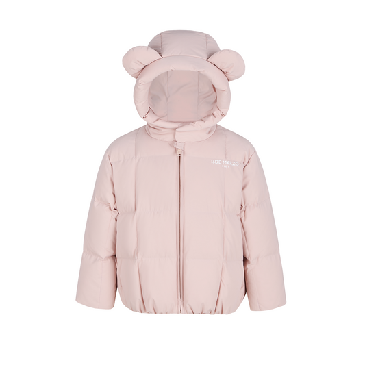 13DE MARZO BabyBear Ear Short Down Jacket Pink