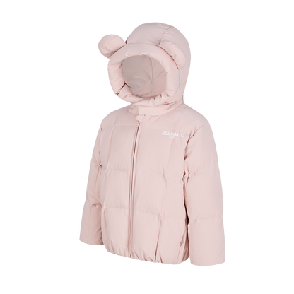 13DE MARZO BabyBear Ear Short Down Jacket Pink