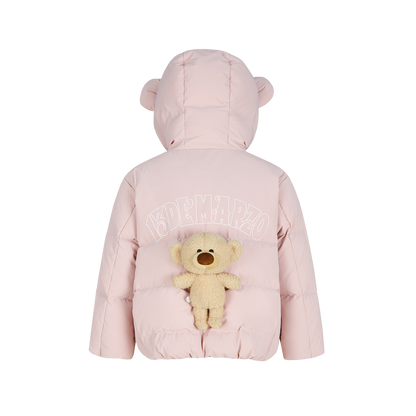 13DE MARZO BabyBear Ear Short Down Jacket Pink